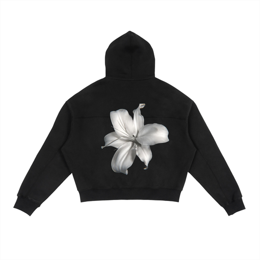 Side Alley Flower Zip Up Fleece