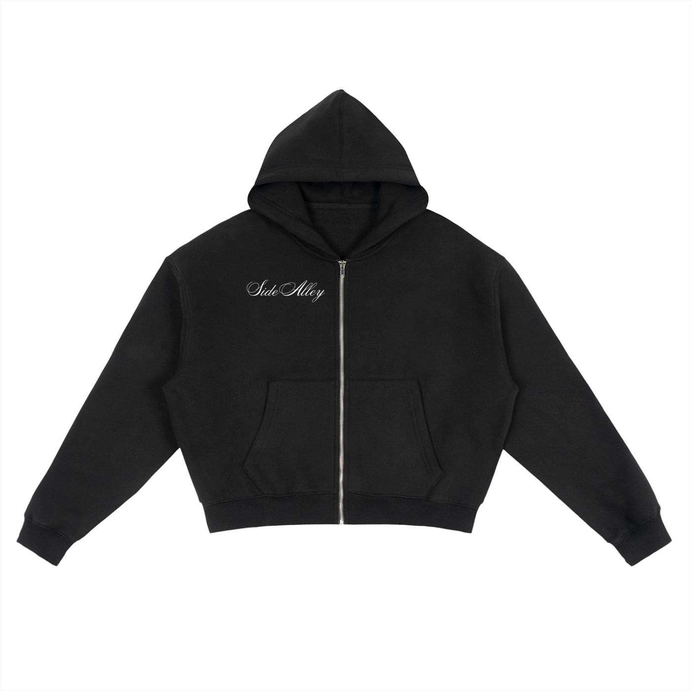 Side Alley Flower Zip Up Fleece